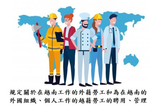 關於外籍勞工在越南工作之議定規定